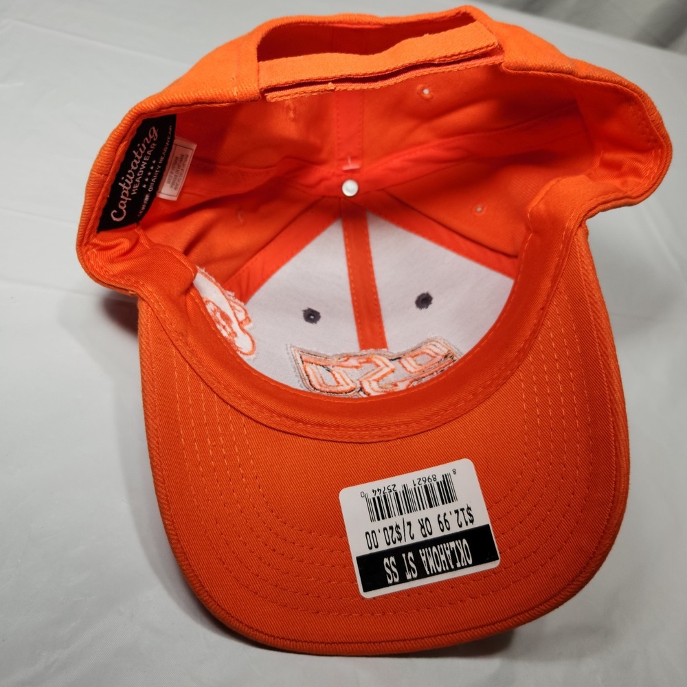 Oklahoma State University  Cap Captivating Genuine‎ Quality Headwear Orange - Picture 7 of 7